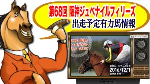 第68回 阪神ジュベナイルフィリーズ 2016 G1 有力出走馬情報！