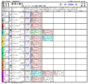08月29日 第41回 新潟2歳ステークス（GⅢ）電脳競馬新聞無料予想