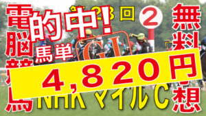 05月08日 第27回 NHKマイルカップ（GⅠ）－電脳競馬新聞的中！