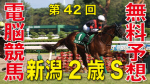08月28日 第42回 新潟2歳ステークス（GⅢ）電脳競馬新聞無料予想