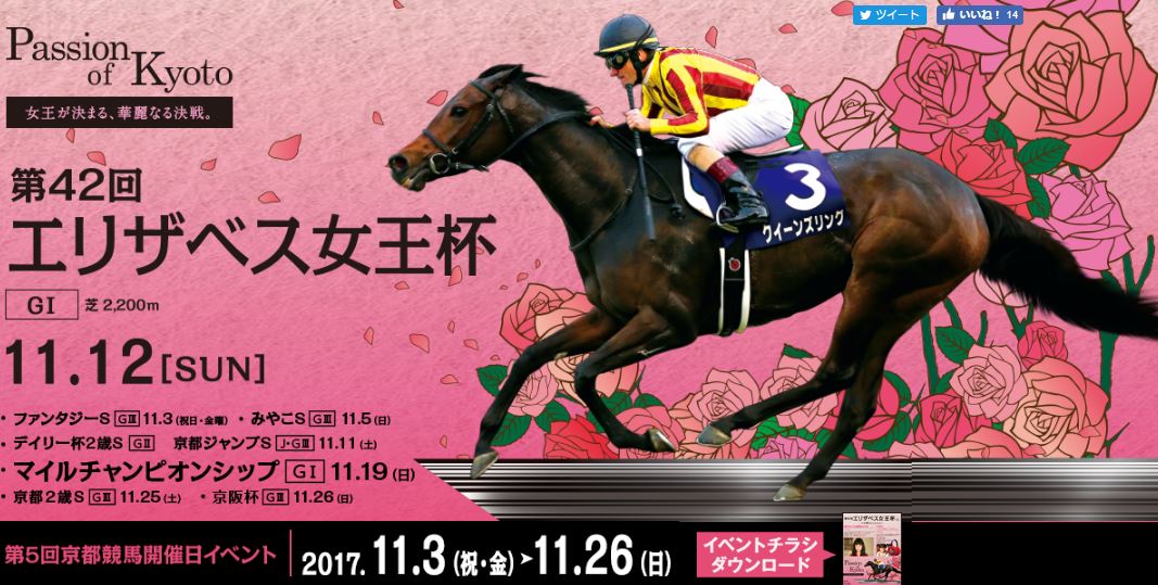 【京都競馬場】2017年11月のイベント情報