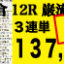 2019年02月09日-小倉12R-巌流島特別-電脳競馬新聞3連単137,910円的中!!バナー