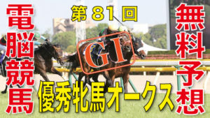 05月24日 第81回 優駿牝馬オークス（GⅠ）電脳競馬新聞無料予想