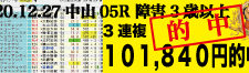 2020年12月27日-阪神05R-障害3歳以上未勝利-電脳競馬新聞3連単101,840円的中!!バナー