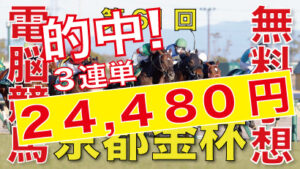 01月05日-第61回-京都金杯（GⅢ）電脳競馬新聞無料予想的中！