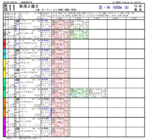 08月27日 第43回 新潟2歳ステークス（GⅢ）電脳競馬新聞無料予想
